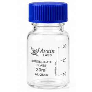Reagent BOTTLE, Clear Screw Neck Wide Mouth Gl-45 30ML AL-254A