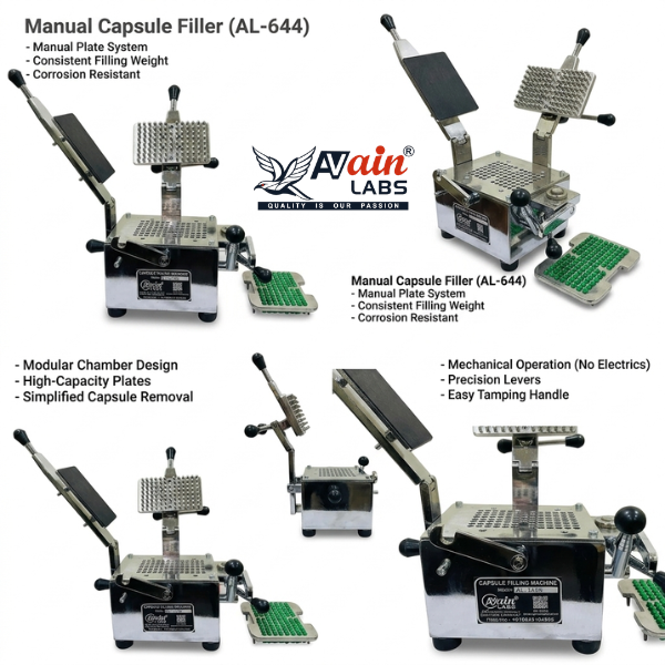 Capsule Filling Machine 100 capsules AL-644A - Image 2