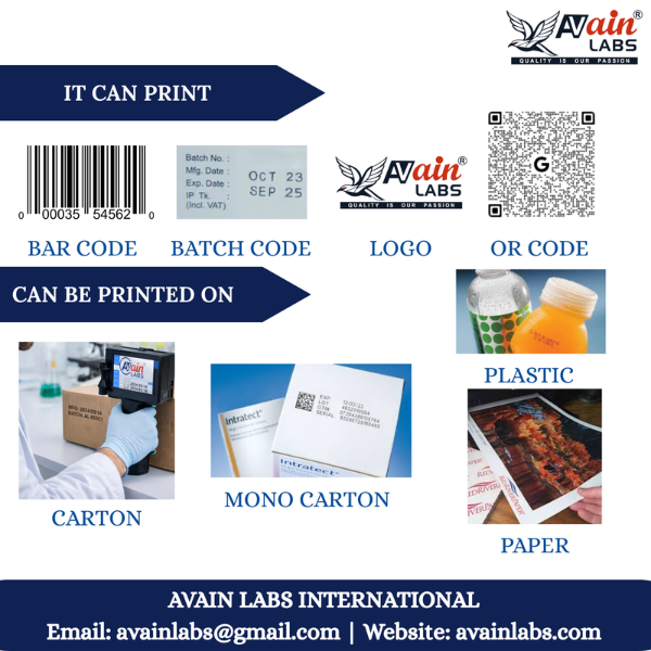 Handy Inkjet Coding Machine With HP Cartridge (12.7mm) AL-853D - Image 5