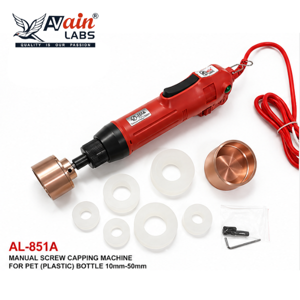 Manual Screw Capping Machine for pet (Plastic) bottle 10mm-50mm AL-851A