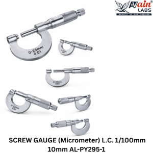 SCREW GAUGE (Micrometer) L.C. 1/100mm 10mm AL-PY295-1