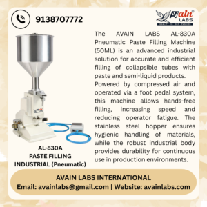 AVAIN LABS PASTE FILLING MACHINE INDUSTRIAL (Pneumatic) AL-830A