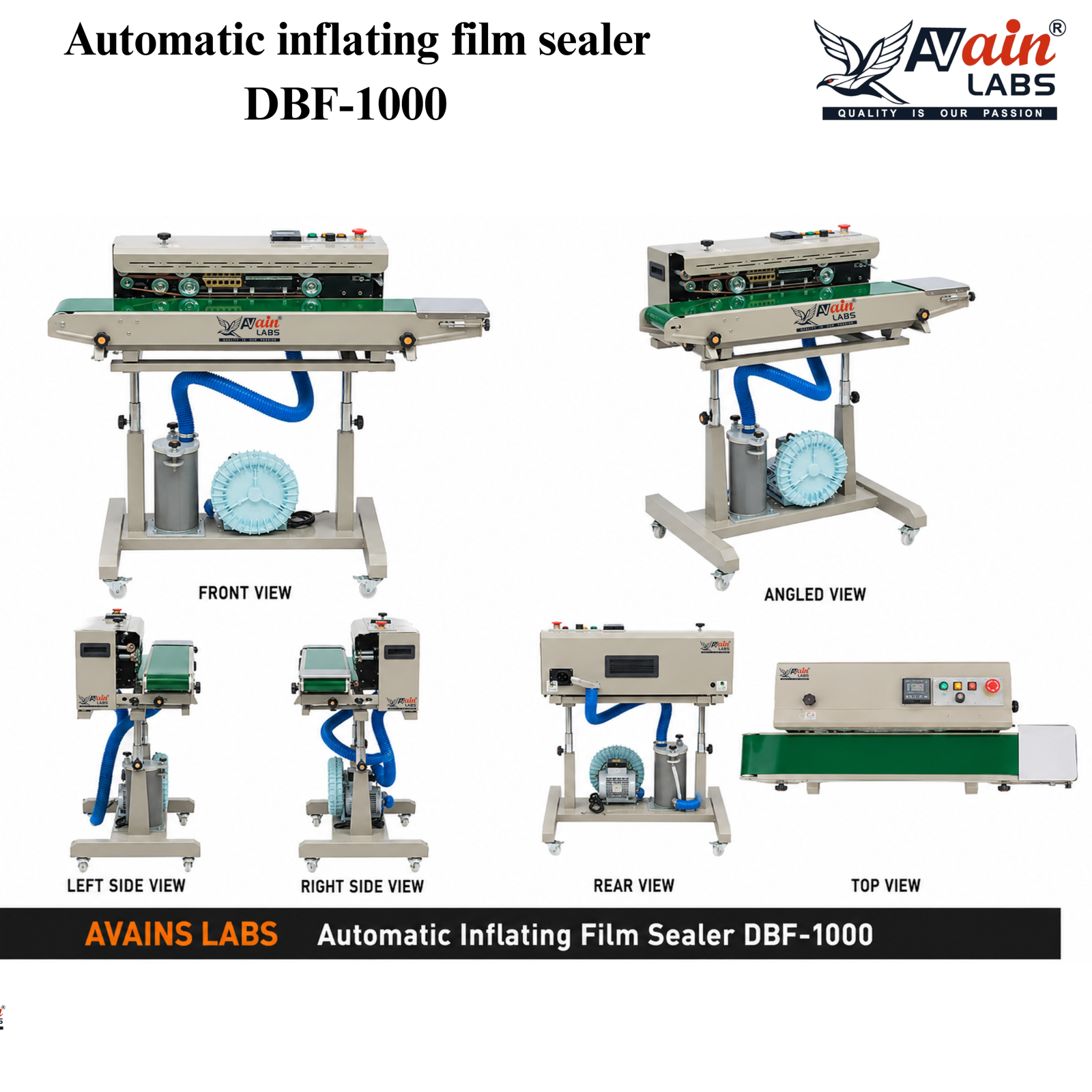 AVAIN LABS® Automatic inflating film sealer DBF-1000 - Image 5