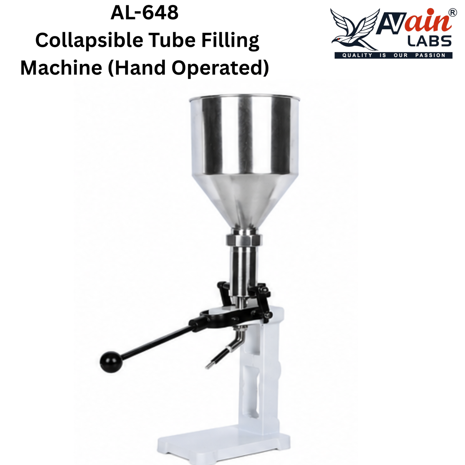AVAIN LABS® Collapsible Tube Filling Machine (Hand Operated) AL-648 Collage Model - Image 2
