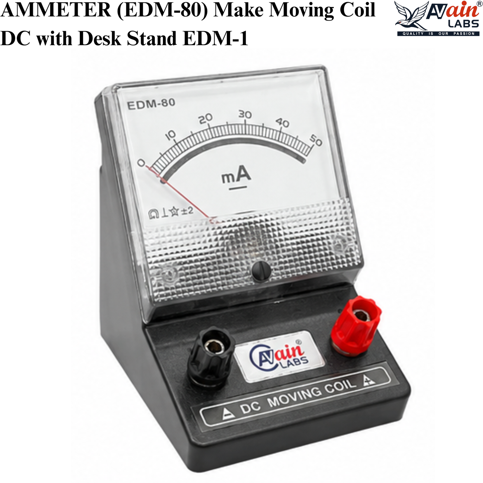 AVAIN LABS® AMMETER (EDM-80) Make Moving Coil - Image 4