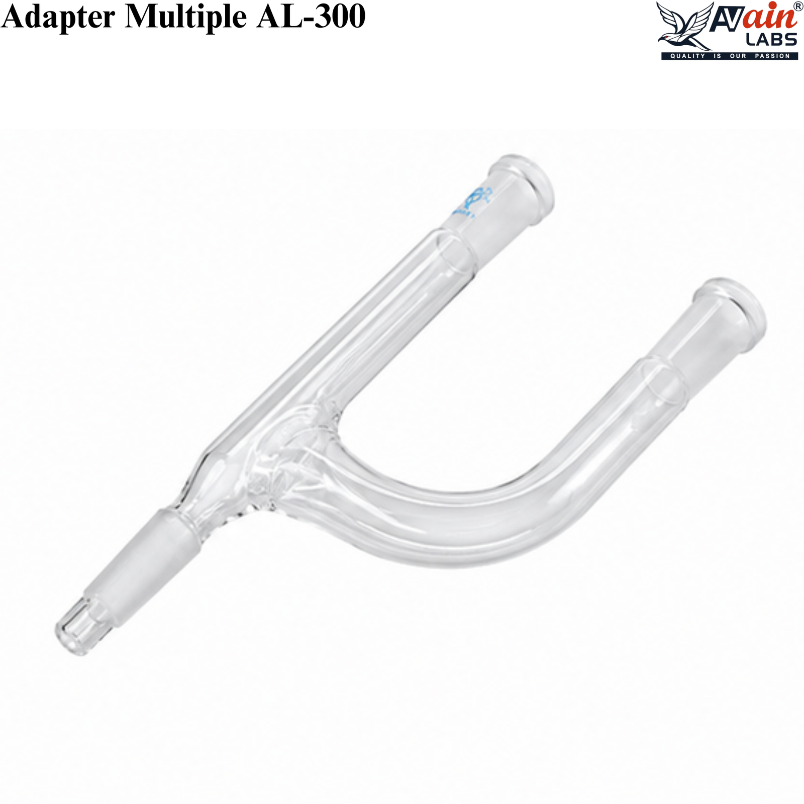AVAIN LABS® Adapter Multiple With Two Parallel Neck with sockets & one cone at the bottom - Image 3