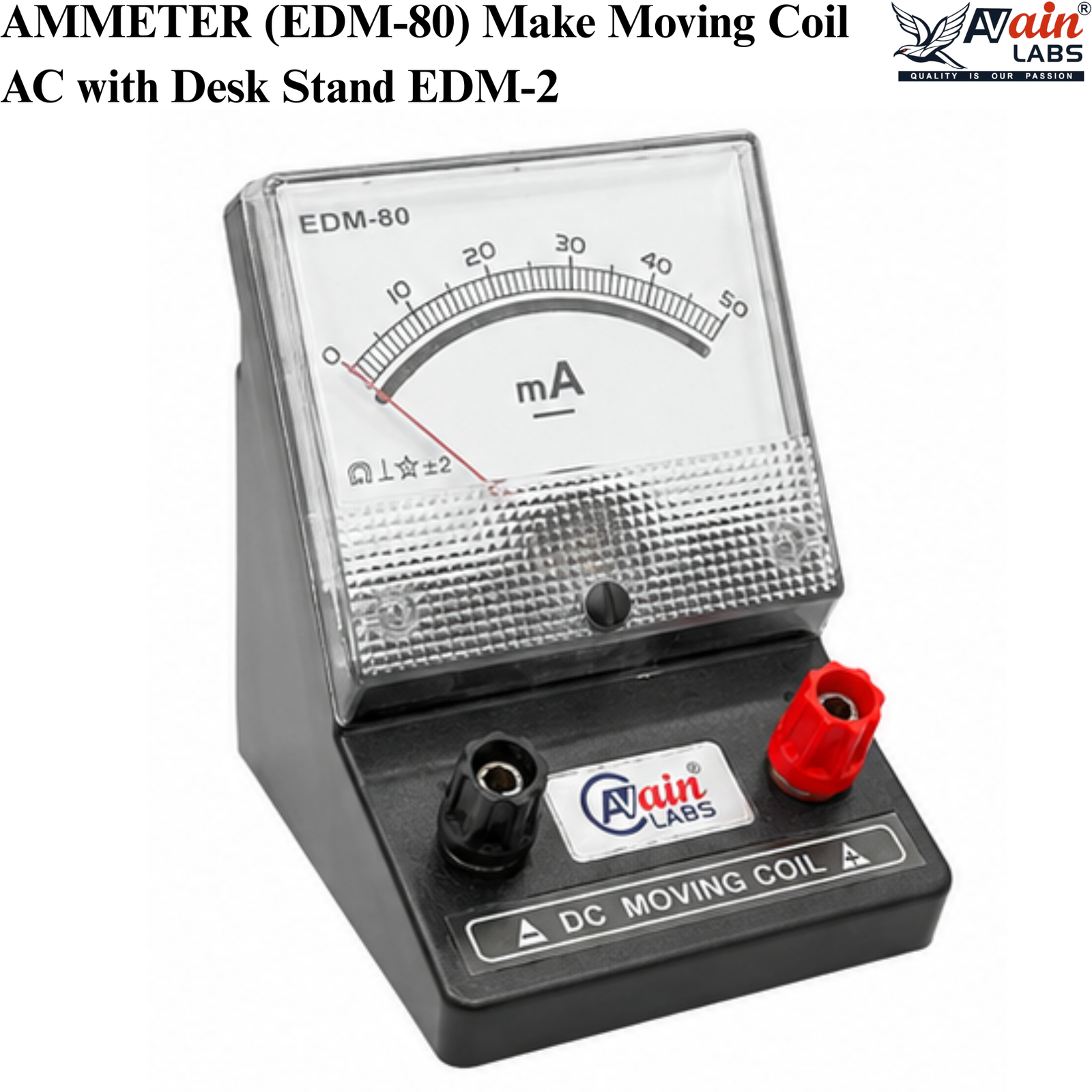 AVAIN LABS® AMMETER (EDM-80) Make Moving Coil - Image 7