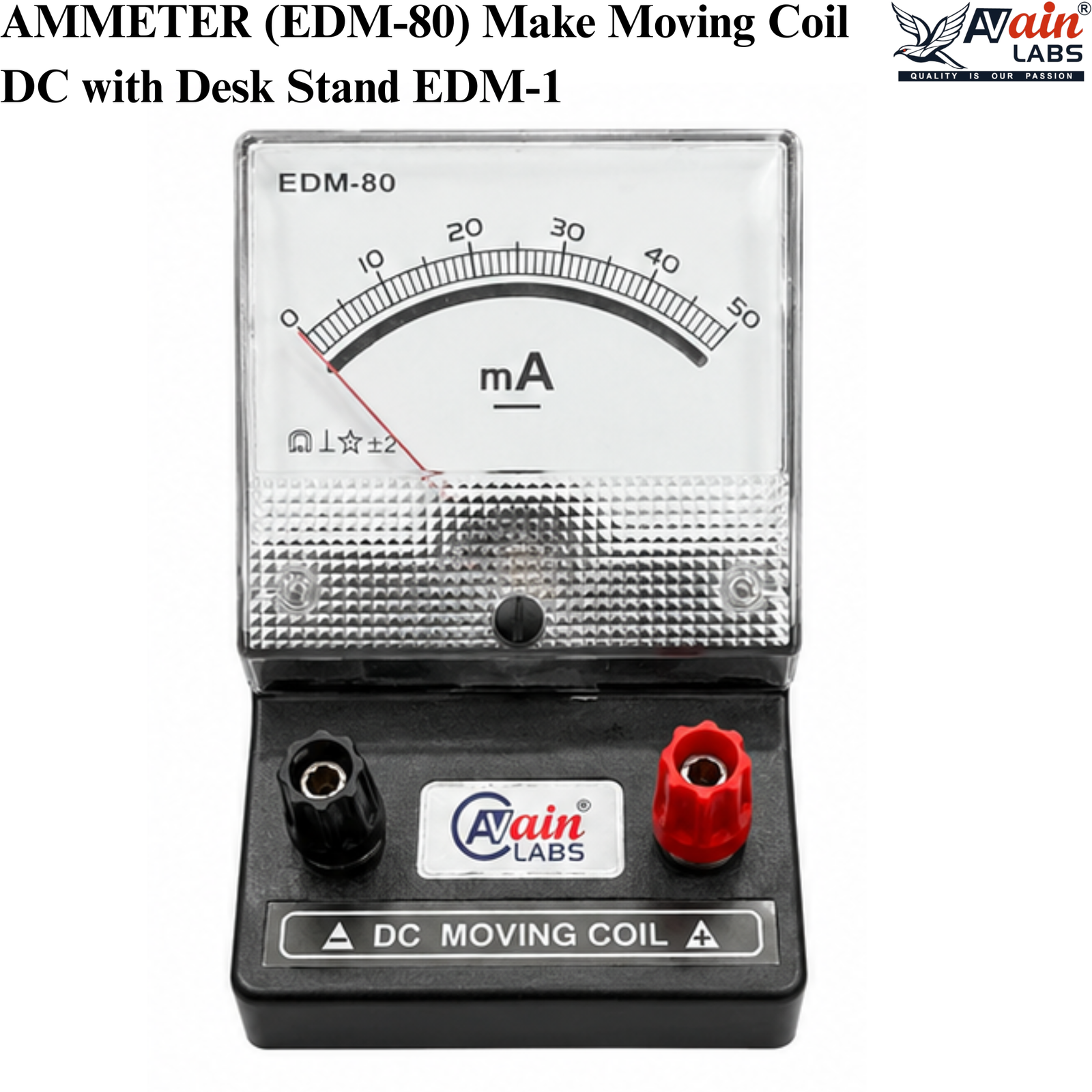 AVAIN LABS® AMMETER (EDM-80) Make Moving Coil - Image 6