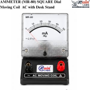 AVAIN LABS® AMMETER (MR-80) SQUARE Dial  Moving Coil
