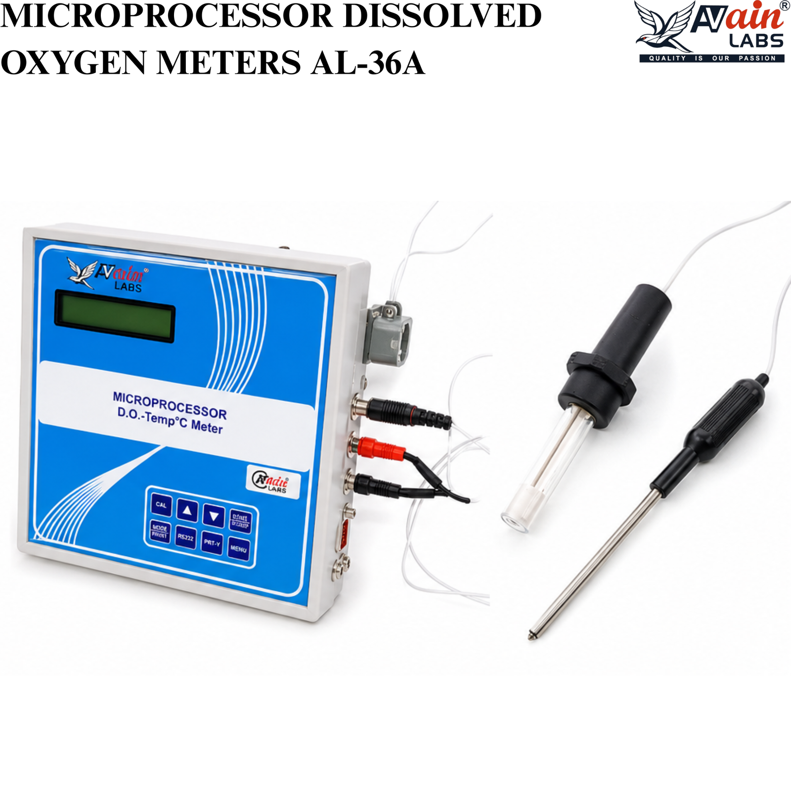 AVAIN LABS® MICROPROCESSOR DISSOLVED OXYGEN METER AL-36A - Image 2