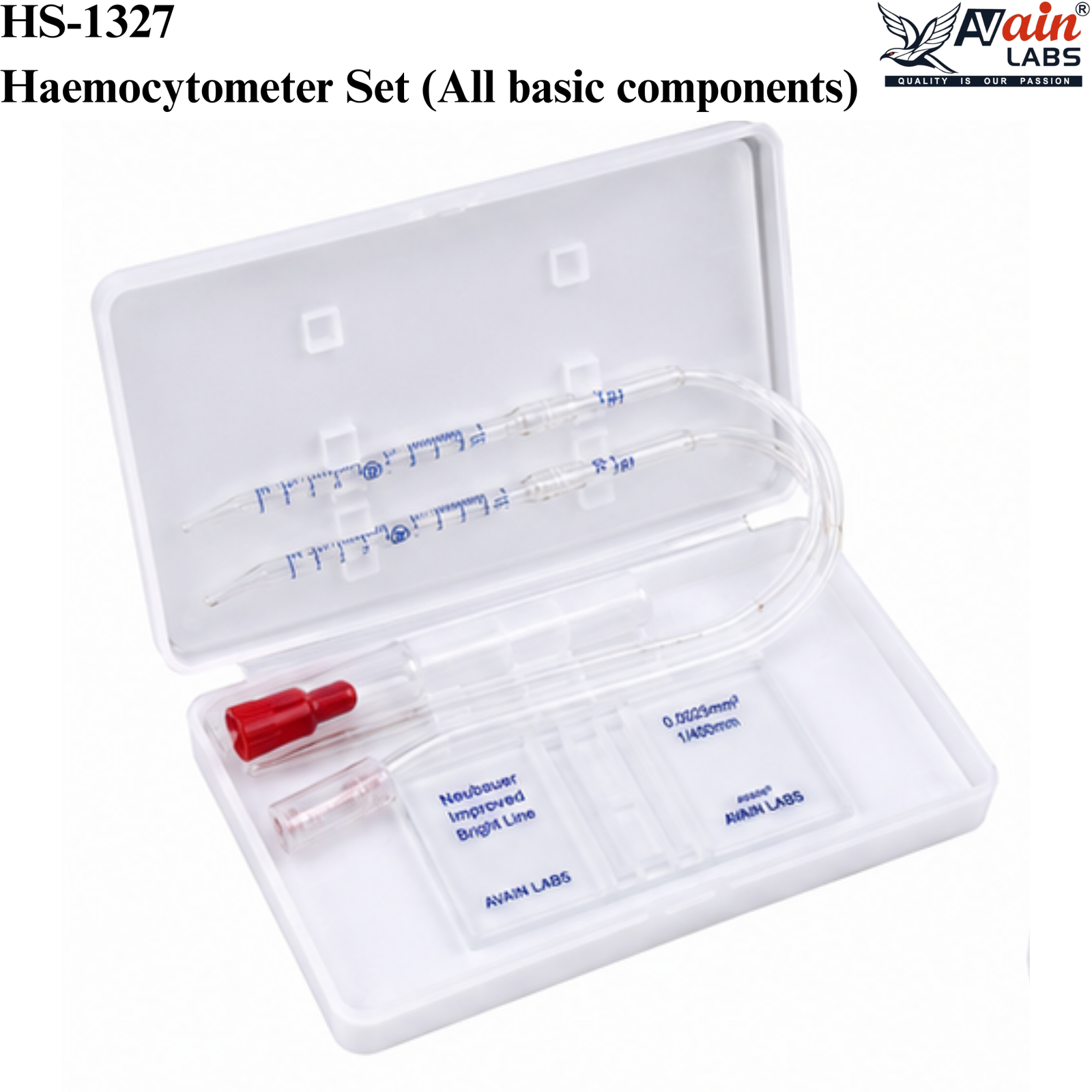 AVAIN LABS® Haemocytometer Set (All basic components) HS-1327