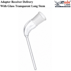 AVAIN LABS® Adapter Receiver Delivery With Glass Transparent Long Stem