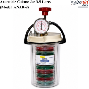 AVAIN LABS® Anaerobic Culture Jar 3.5 Litres (Model: ANAR-2)