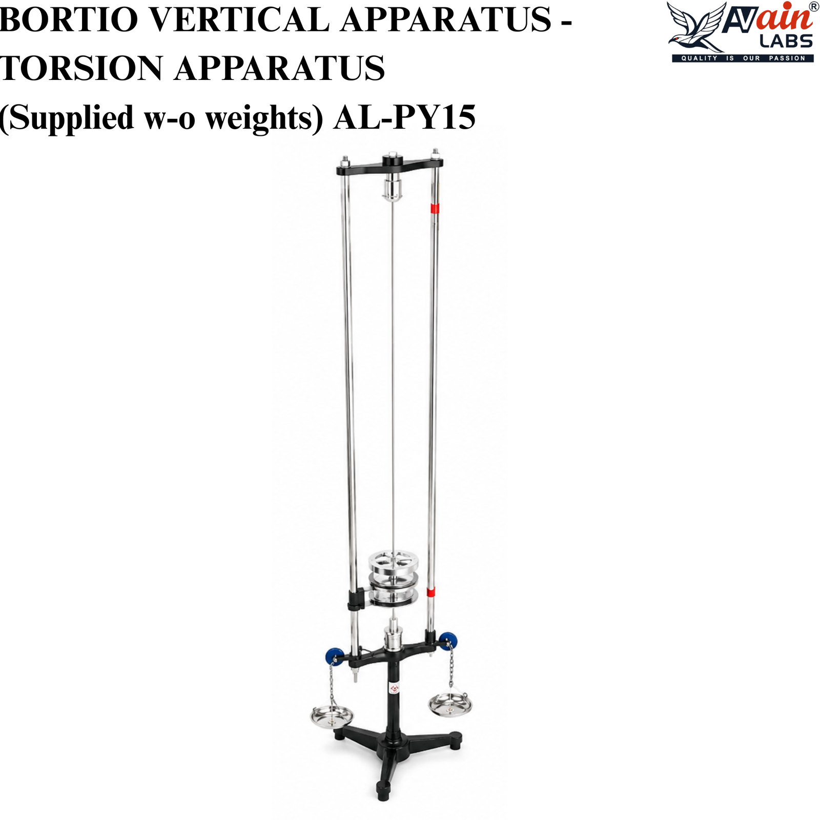 AVAIN LABS® BORTIO VERTICAL APPARATUS - TORSION APPARATUS (Supplied w-o weights) AL-PY15 - Image 2