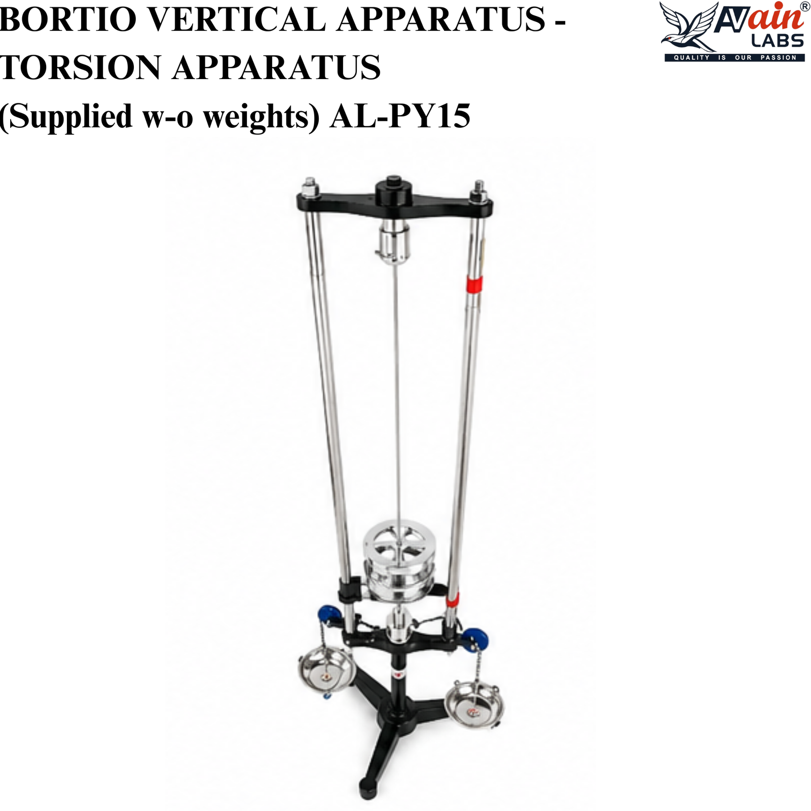 AVAIN LABS® BORTIO VERTICAL APPARATUS - TORSION APPARATUS (Supplied w-o weights) AL-PY15 - Image 5