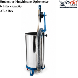 AVAIN LABS® Student or Hutchinsons Spirometer 6 Liter capacity AL-618A