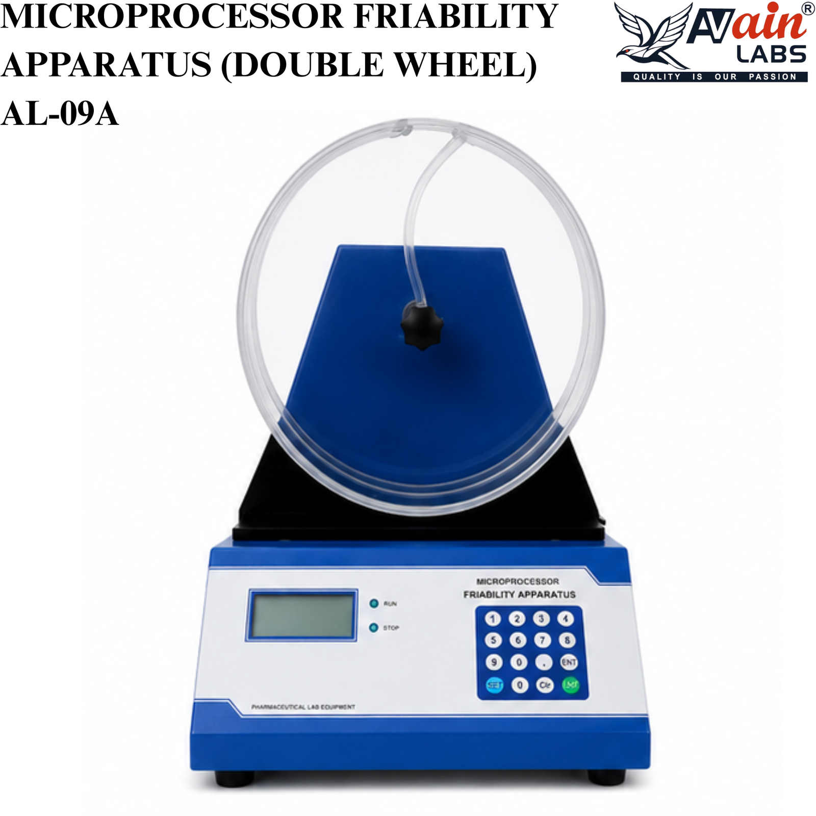 AVAIN LABS® MICROPROCESSOR FRIABILITY APPARATUS (DOUBLE WHEEL) AL-09A - Image 2