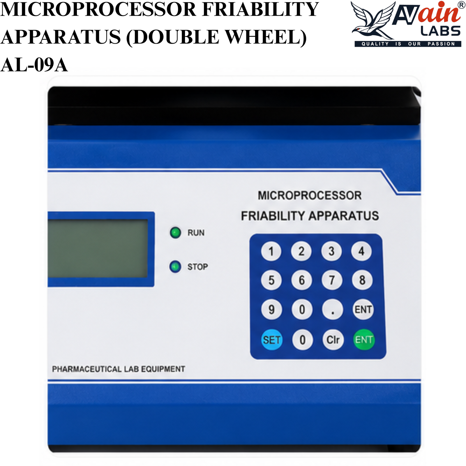 AVAIN LABS® MICROPROCESSOR FRIABILITY APPARATUS (DOUBLE WHEEL) AL-09A - Image 4
