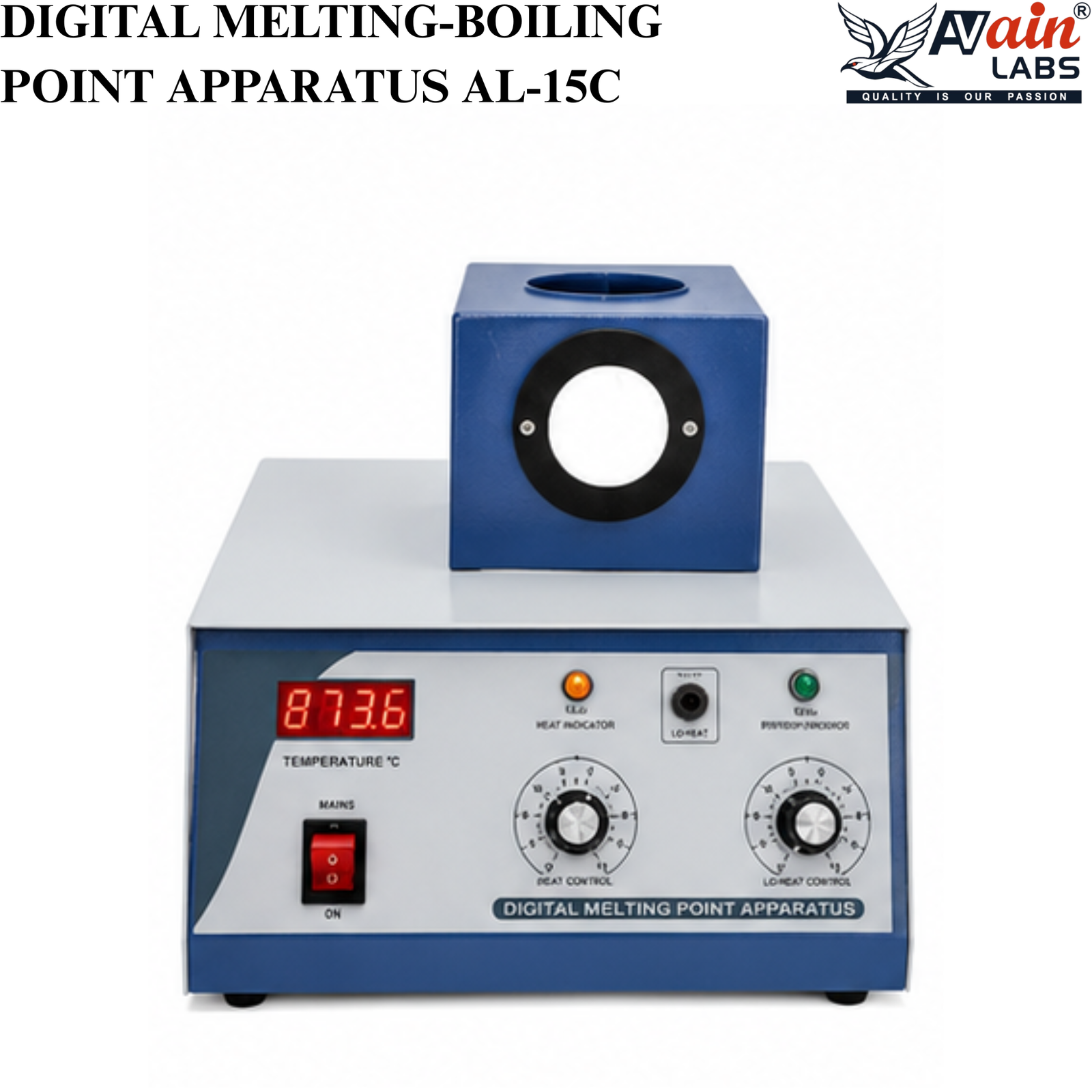 AVAIN LABS® DIGITAL MELTING-BOILING POINT APPARATUS AL-15C
