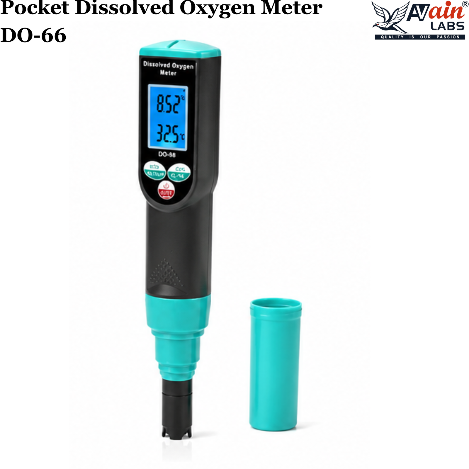 AVAIN LABS® Pocket Dissolved Oxygen Meter DO-66 - Image 2