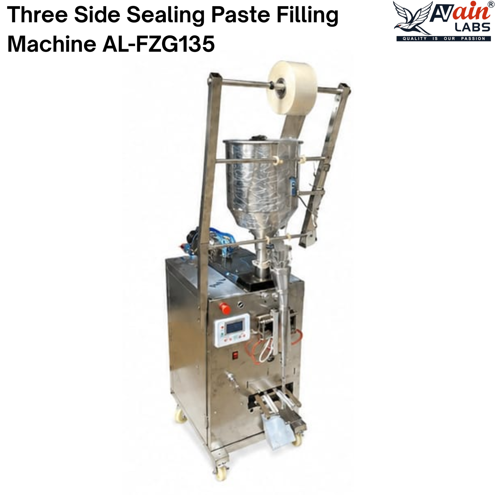 AVAIN LABS® Three Side Sealing Paste Filling Machine AL-FZG135 - Image 3