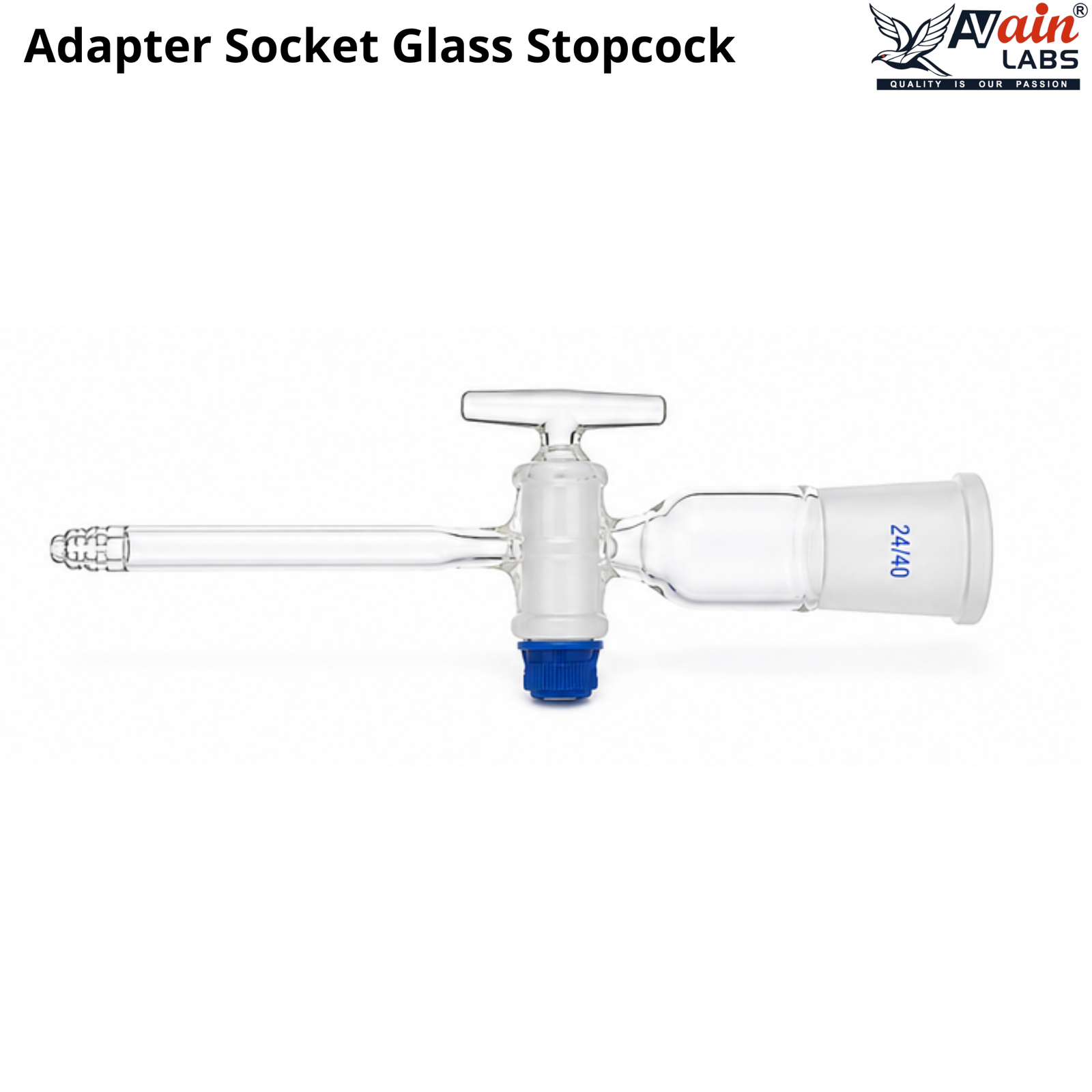 AVAIN LABS® Adapter Socket Glass Stopcock - Image 3