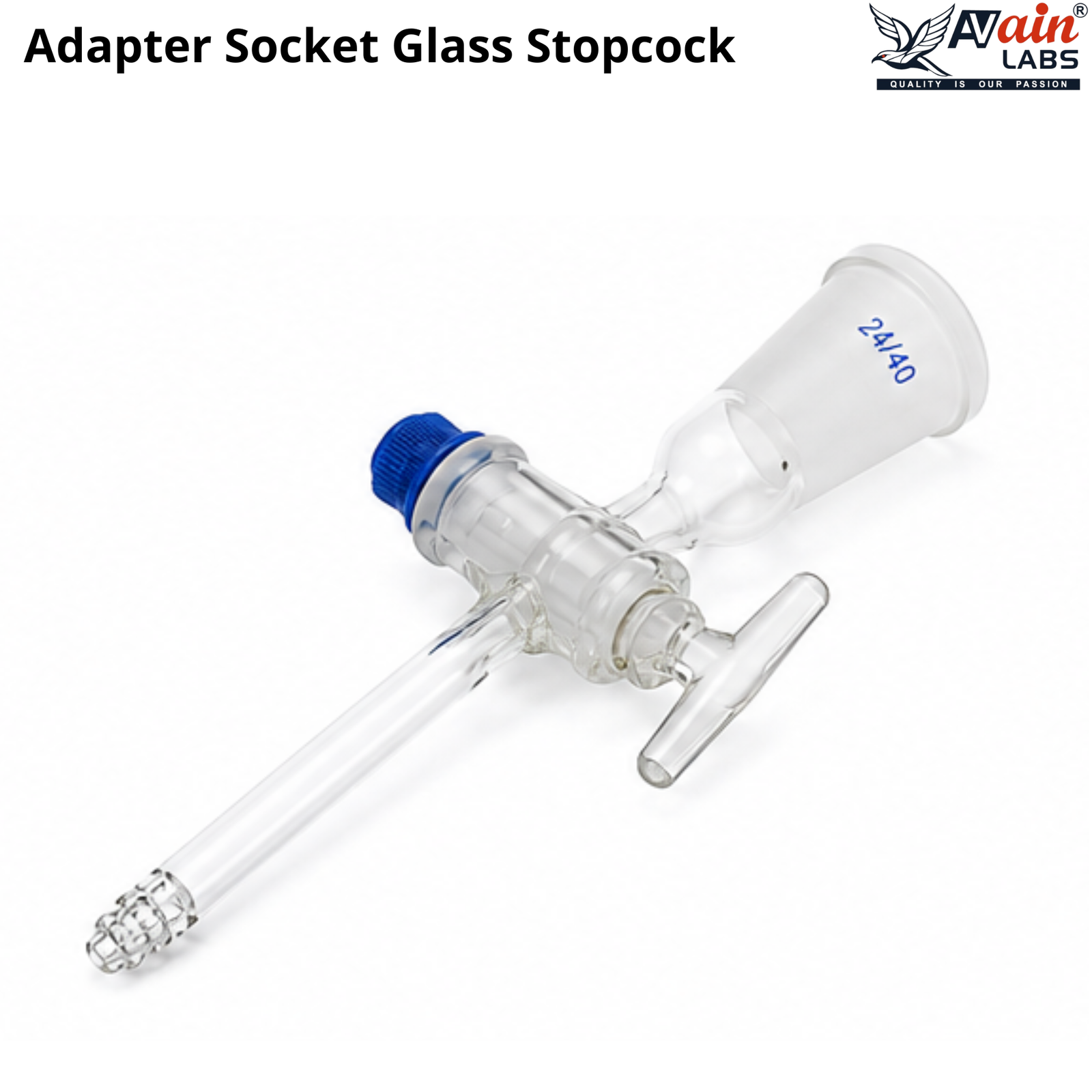 AVAIN LABS® Adapter Socket Glass Stopcock - Image 2