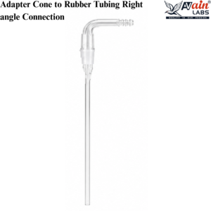 AVAIN LABS® Adapter Cone to Rubber Tubing Right angle Connection