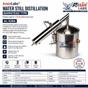 AVAIN LABS® Water Still Distillation Barnstead type