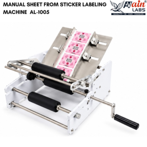 AVAIN LABS® MANUAL SHEET FROM STICKER LABELING MACHINE AL-1005