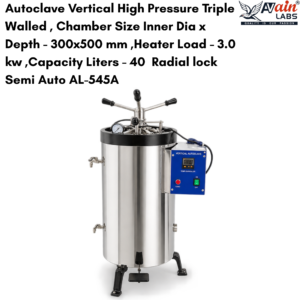 AVAIN LABS® Autoclave Vertical High Pressure Triple Walled