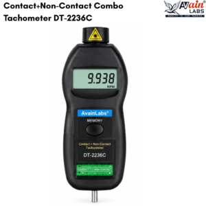 AVAIN LABS® Contact+Non-Contact Combo Tachometer DT-2236C