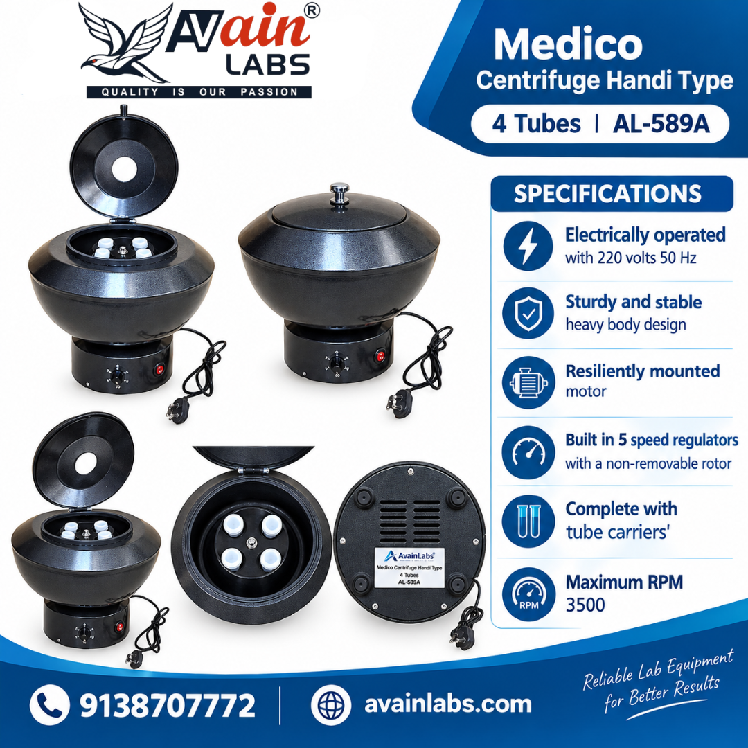 AVAIN LABS® Medico Centrifuge Handi Type - Image 4