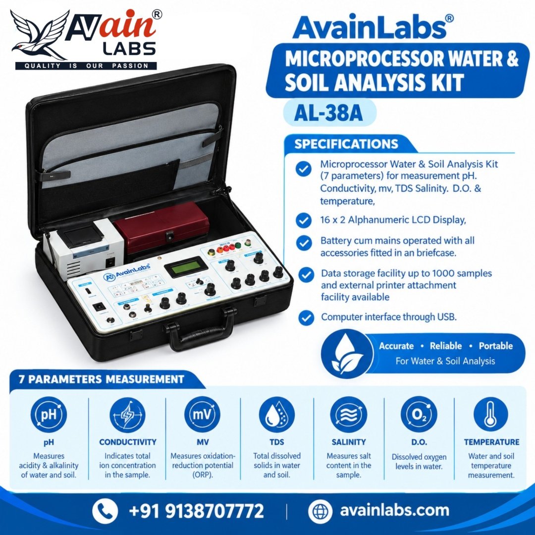 AVAIN LABS® MICROPROCESSOR WATER & SOIL ANALYSIS KIT AL-38A - Image 4