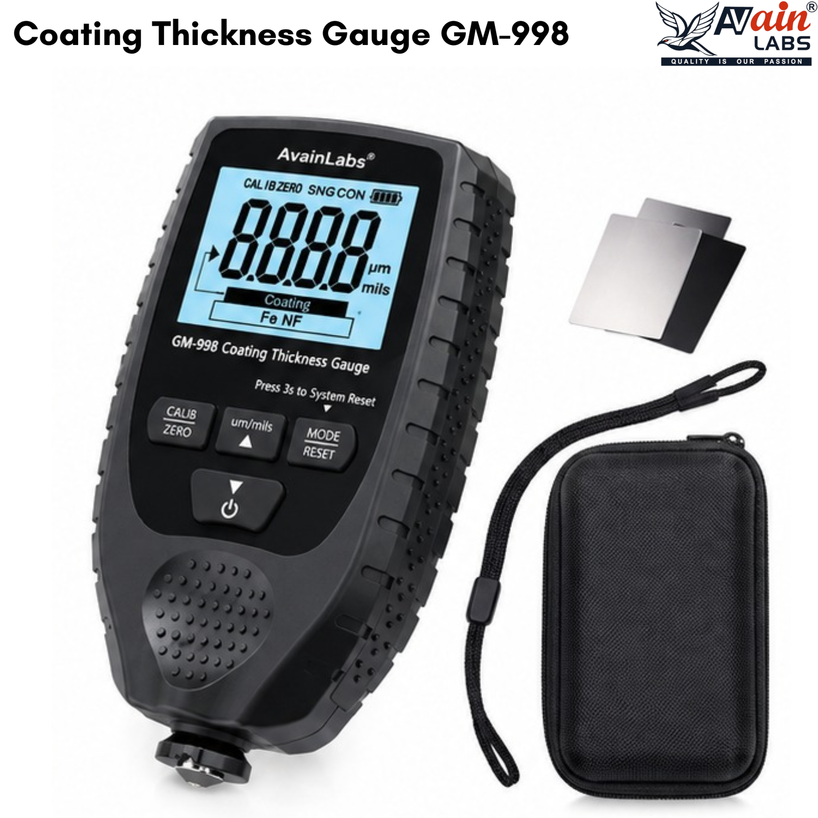 AVAIN LABS® Coating Thickness Gauge GM-998 - Image 3