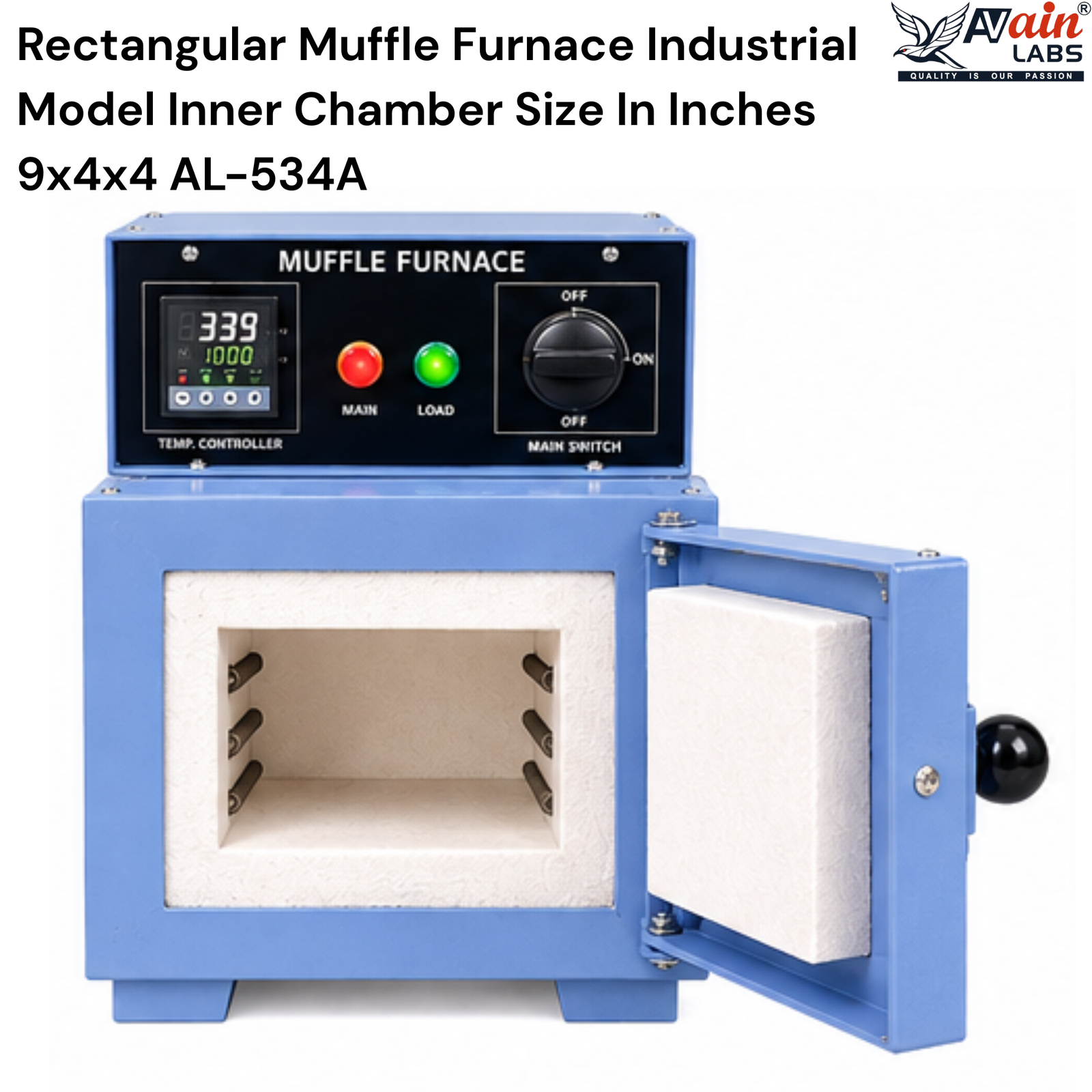 AVAIN LABS® Rectangular Muffle Furnace Industrial Model - Image 3