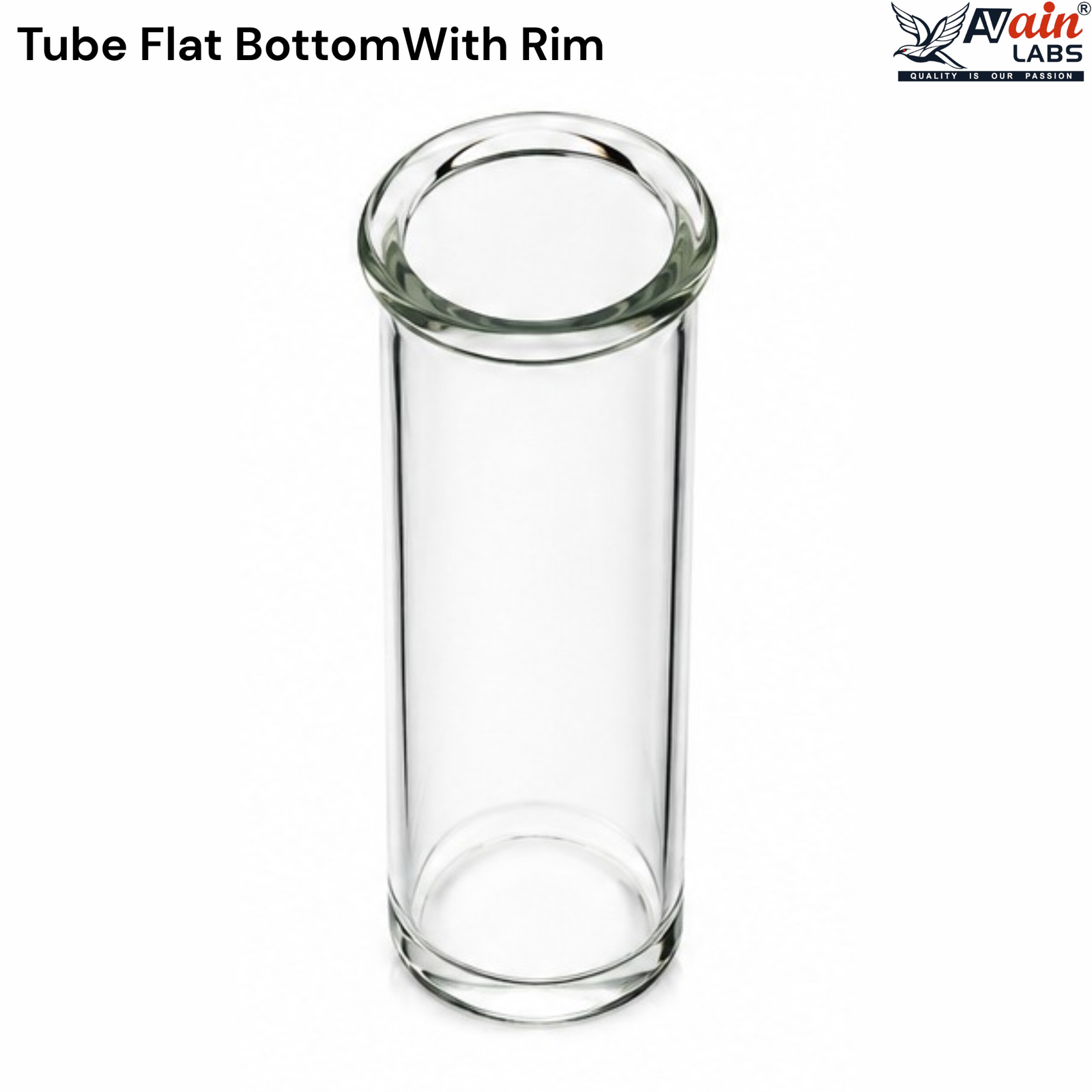 AVAIN LABS® Tube Flat Bottom With Rim - Image 2