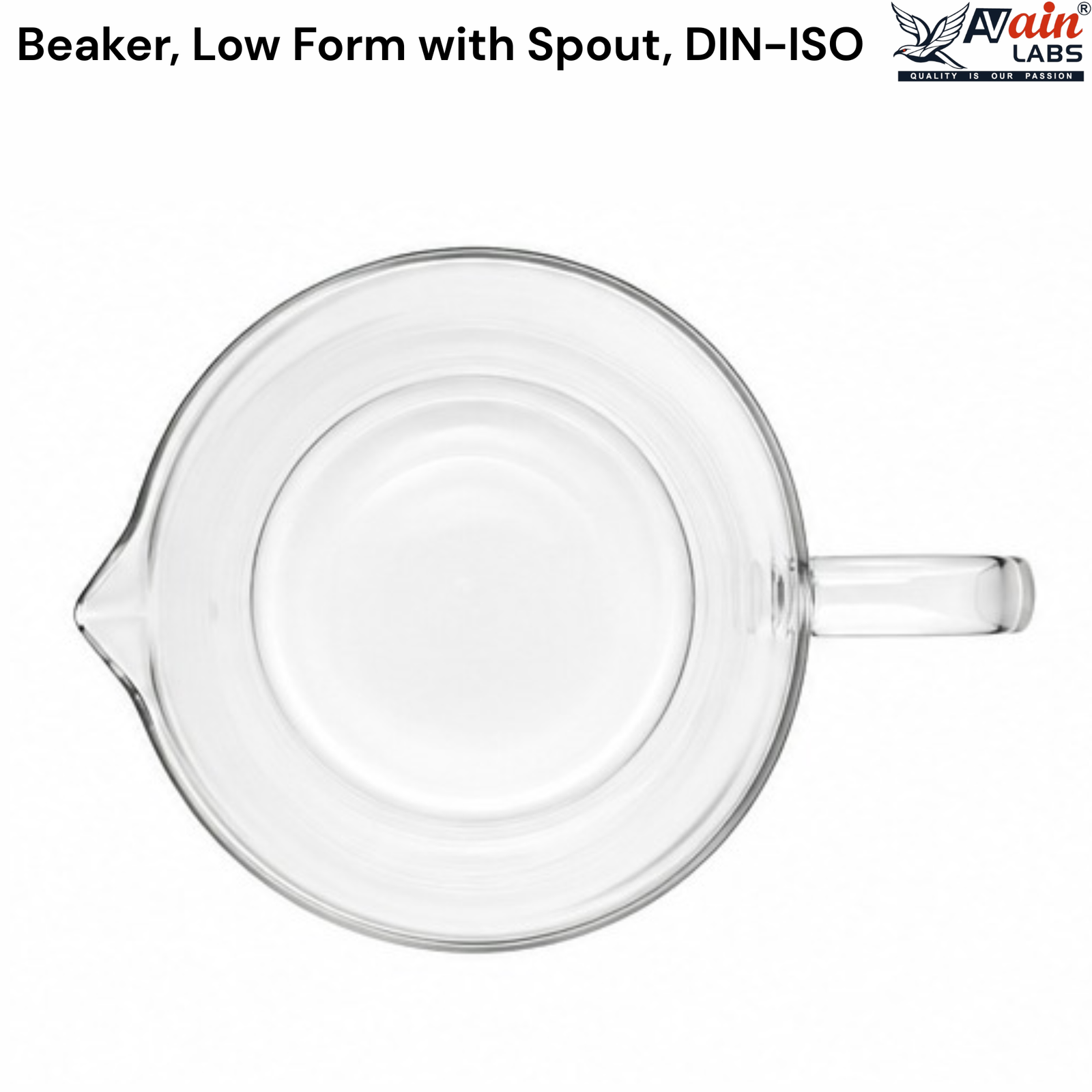 AVAIN LABS® Beaker with spout Low form with Handle - Image 2