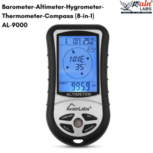 AVAIN LABS® Barometer-Altimeter-Hygrometer- Thermometer-Compass (8-in-1) AL-9000
