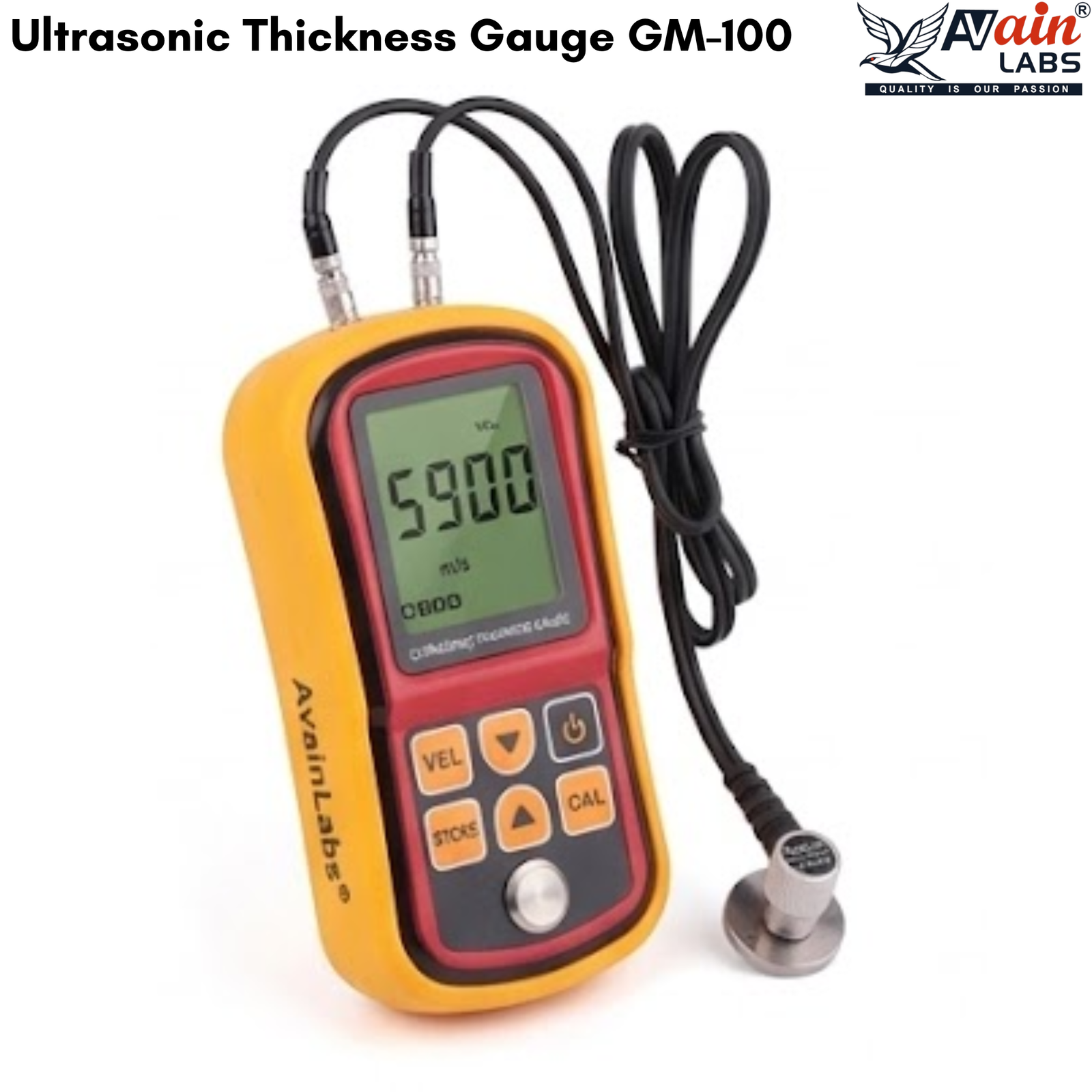 AVAIN LABS® Ultrasonic Thickness Gauge GM-100 - Image 2