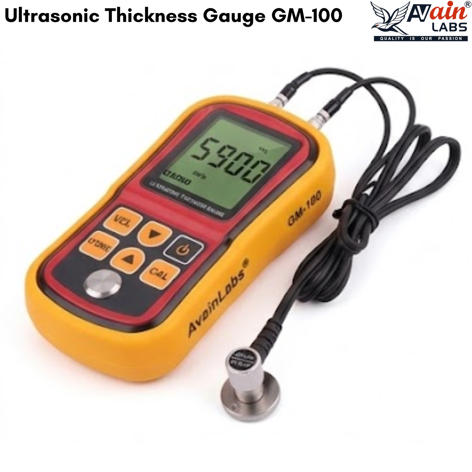 AVAIN LABS® Ultrasonic Thickness Gauge GM-100 - Image 3